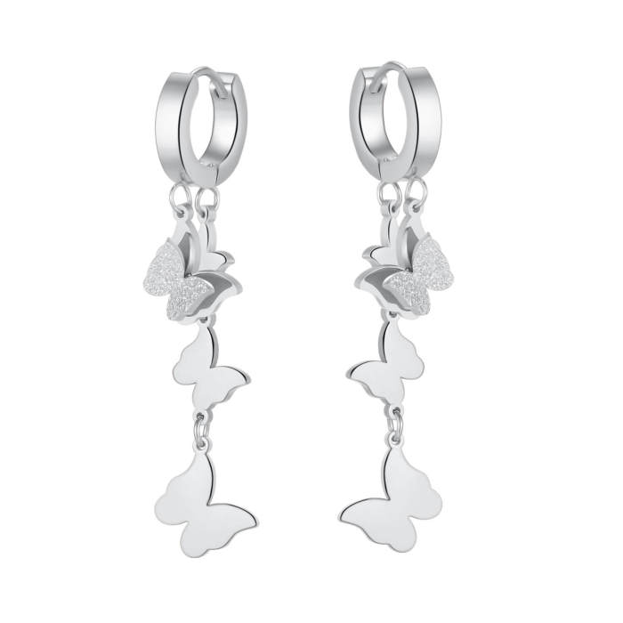 Wholesale Stainless Steel Earring with Butterfly