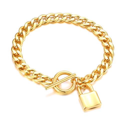Wholesale Stainless Steel Chain with Lock Bracelet