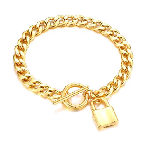 Wholesale Stainless Steel Chain with Lock Bracelet