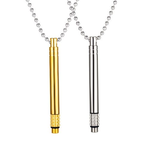Wholesales Stainless Steel Creative Cylindrical Pendant