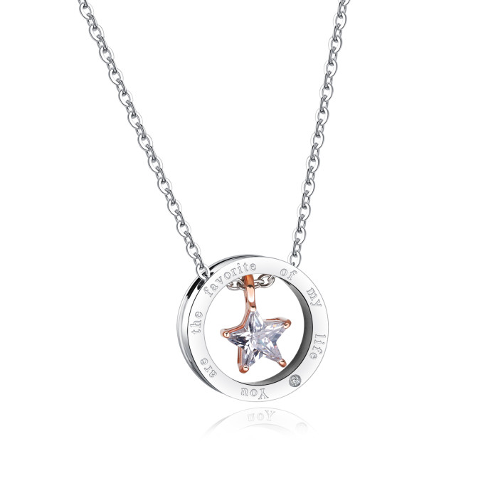 Wholesale Stainless Steel Boyfriend and Girlfriend Necklaces