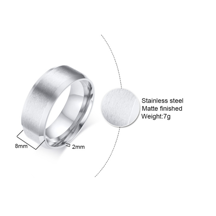 Stainless Steel Matt Center High Polish Edge Bands