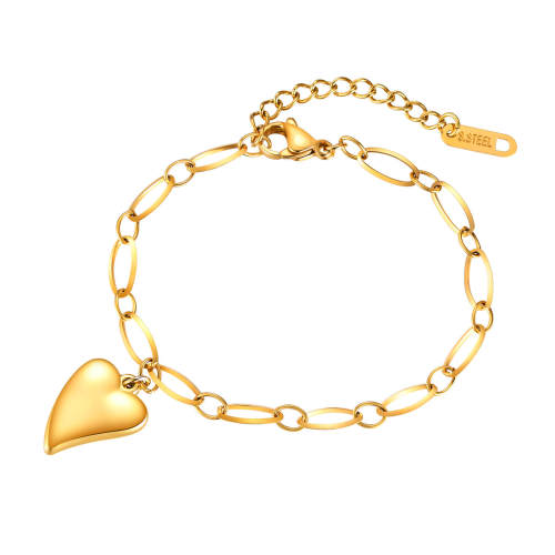 Wholesale Stainless Steel Link Chain with Heart