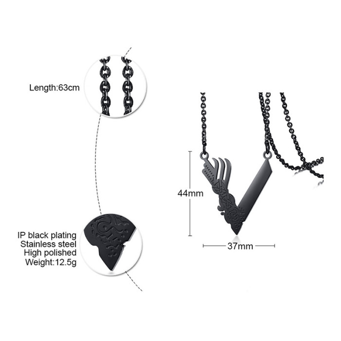 Wholesale Stainless Steel Viking Necklace