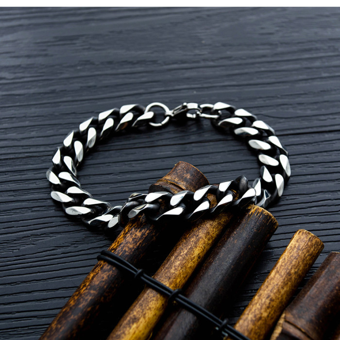Wholesale Stainless Steel Mens Chain Charm Bracelet