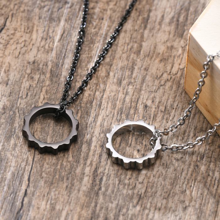Wholesale Stainless Steel Gear Pendant