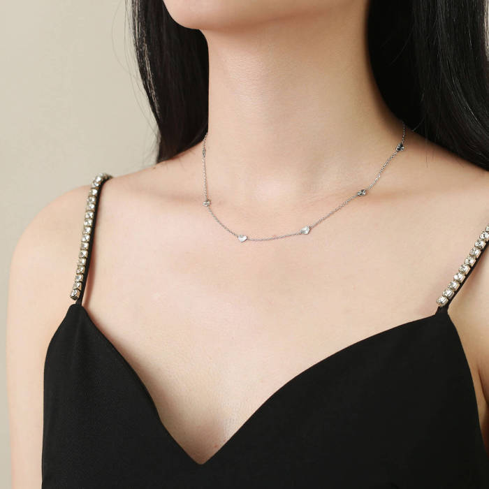 Wholesale Stainless Steel Necklace with Hearts