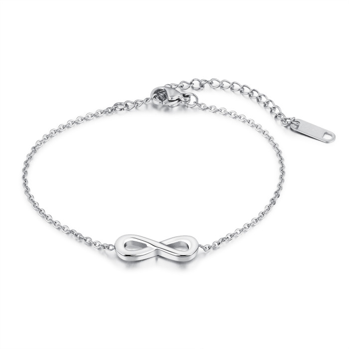 Ladies Stainless Steel Infinity Bracelets
