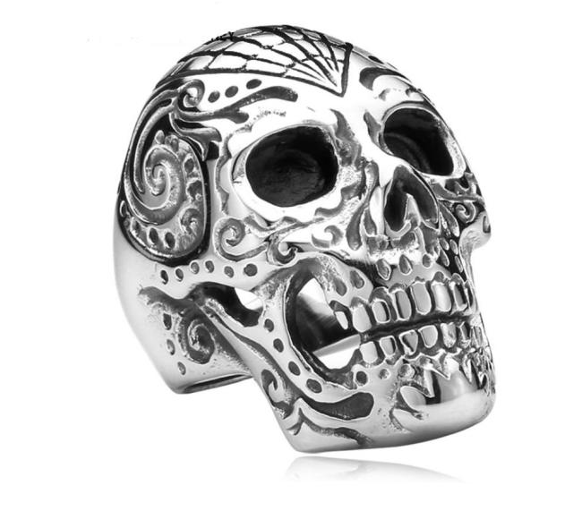 Wholesale Stainless Steel Skull Ring Jewelry