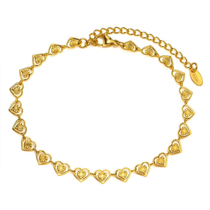 Wholesale Stainless Steel Heart Anklets Chain