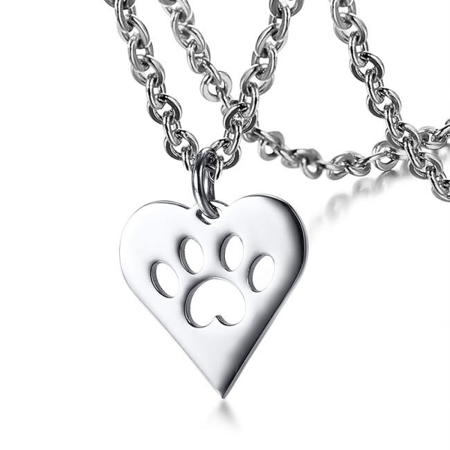 Wholesale Stainless Steel Pet Footprint Dog Tags