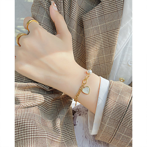Wholesale Stainless Steel Women Bracelet with Heart