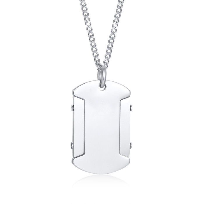 Wholesale Stainless Steel Custom Engraved Charm Pendant