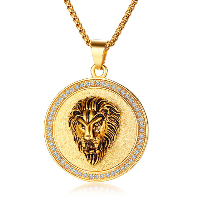 Wholesale Stainless Steel Lion Head Pendant