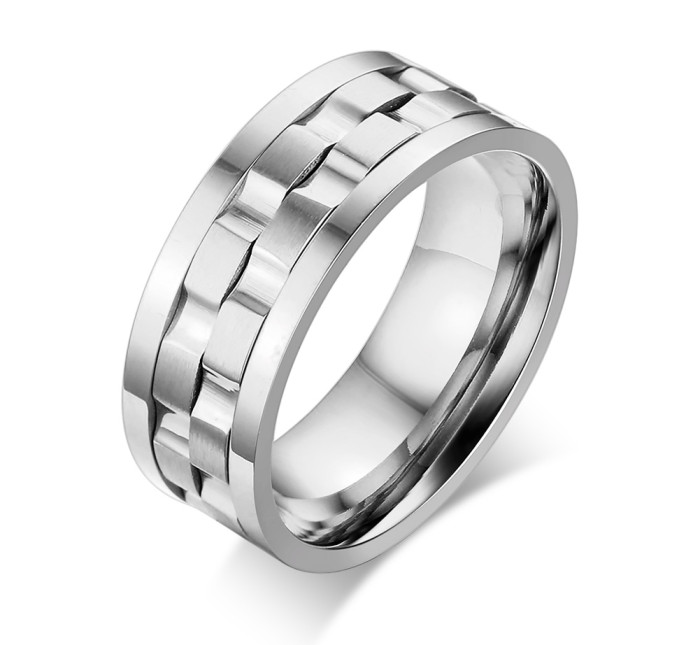 Wholesale Mens Stainless Steel Spinner Ring for Sale