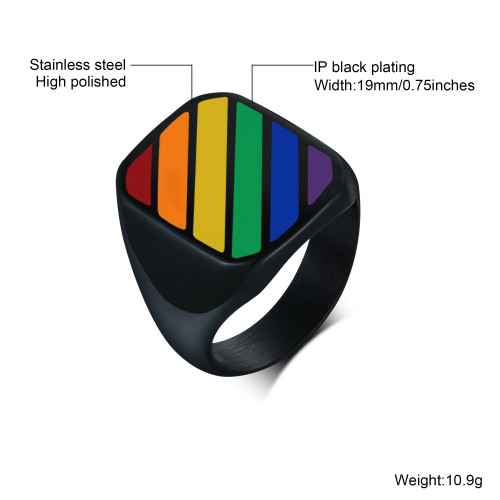 Wholesale Stainless Steel Black Rings