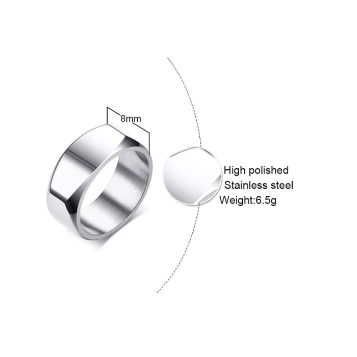 Wholesale Stainless Steel Mens Rings Wedding Bands
