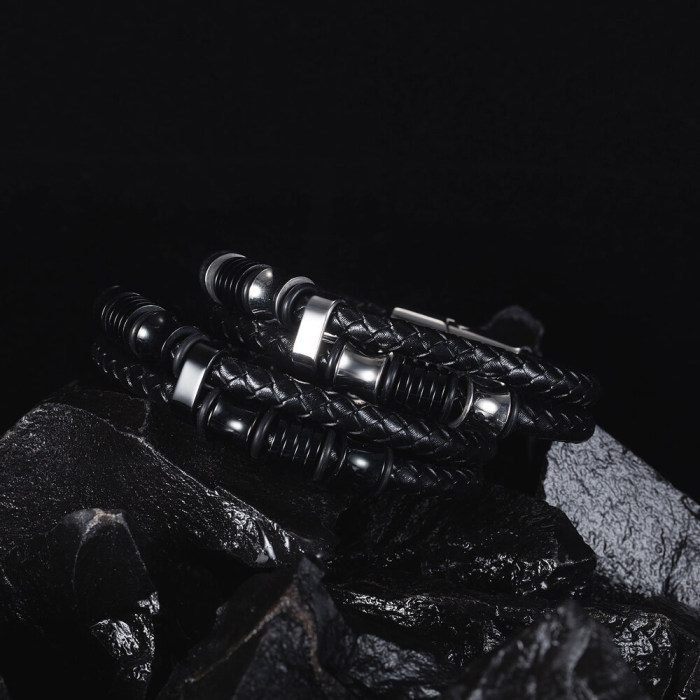 Wholesale Mens Leather Bracelet