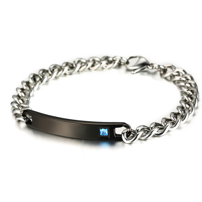 Wholesale Stainless Steel Blank Engraved Bracelets for Couples