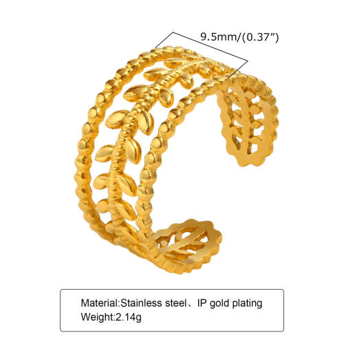 Wholesale Stainless Steel Leaf Opening Ring