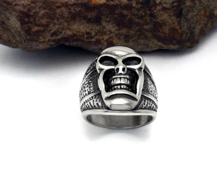 Stainless Steel Women Skull Rings