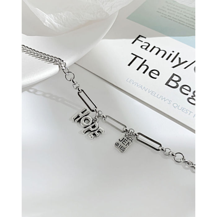 Wholesale Stainless Steel Women Bracelet with Hope