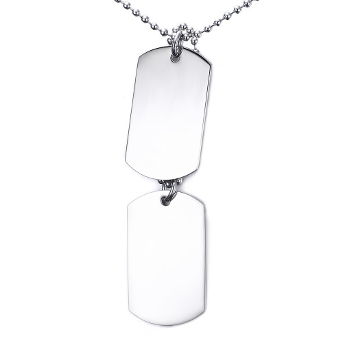 Wholesale Stainless Steel Mens Dog Tag Necklaces