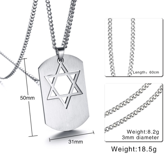 Wholesale Stainless Steel Mens Dog Tag Necklace
