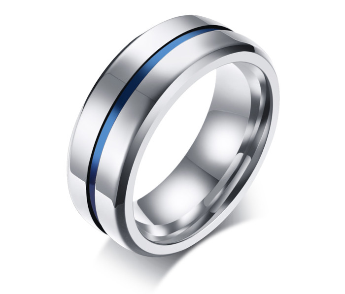 Wholesale Mens Stainless Steel Black Ring Band