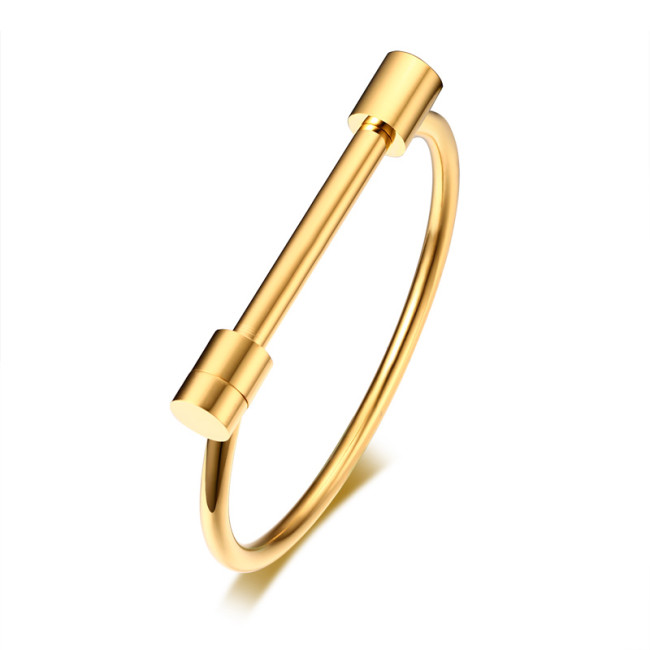 Wholesale Stainless Steel IP Gold Bangle Bracelets for Women
