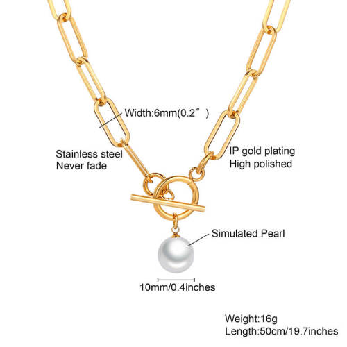 Wholesale Stainless Steel T-bar Necklace