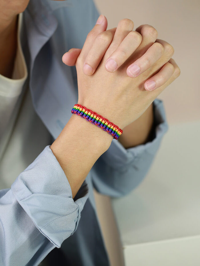 Wholesale Handmande Rainbow Bracelet