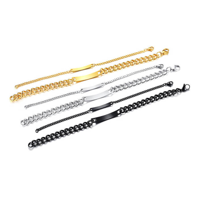 Wholesale Stainless Steel Personalized Bracelets for Couple