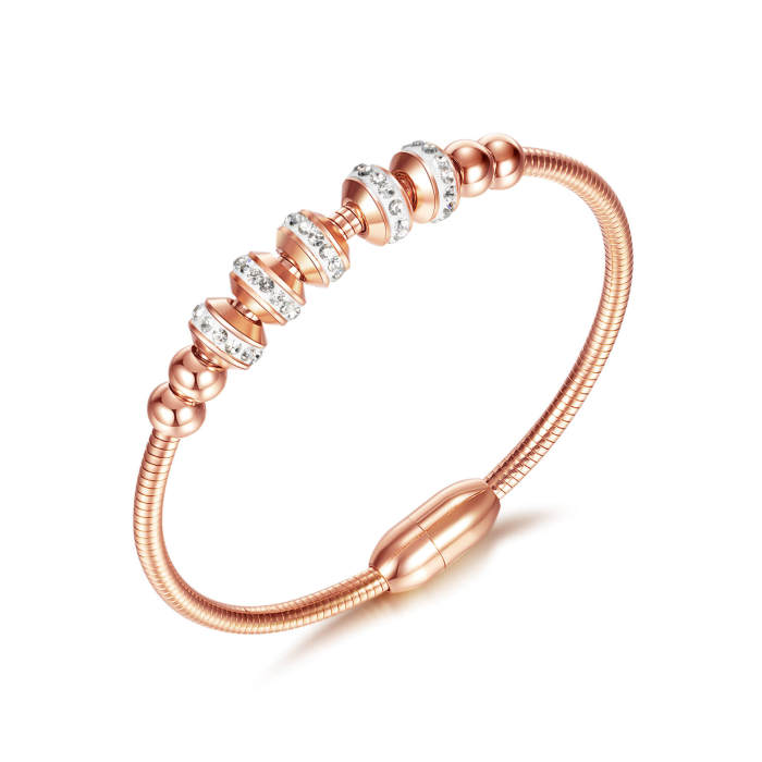 Wholesale Stainless Steel Bangle with Beads