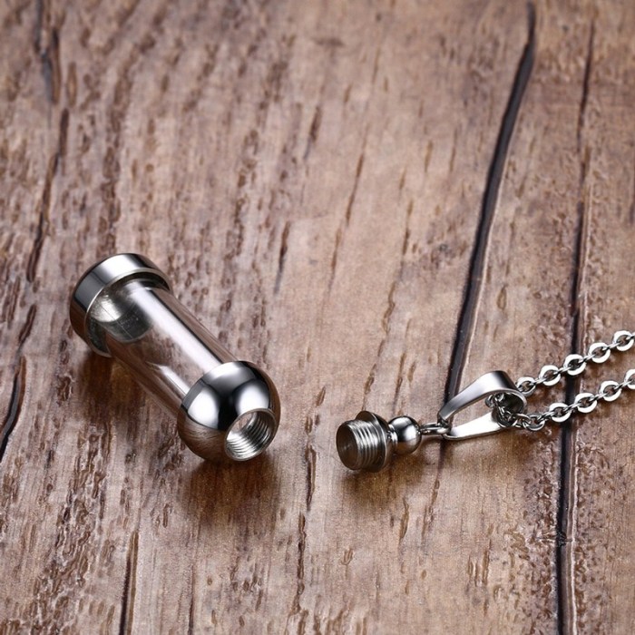 Wholesale Stainless Steel Perfume Bottle Pendant