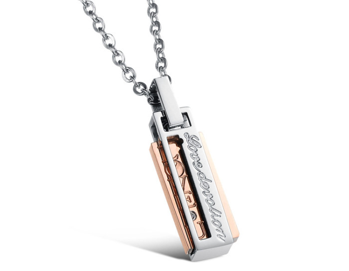 Stainless Steel Couple Chain Pendant