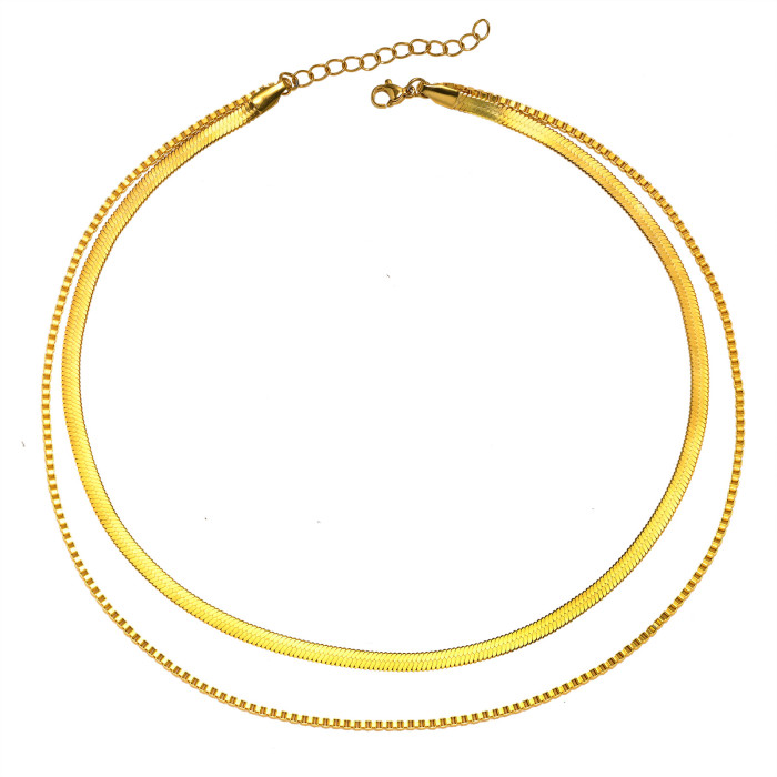 Wholesale Stainless Steel Women Collarbone Necklace