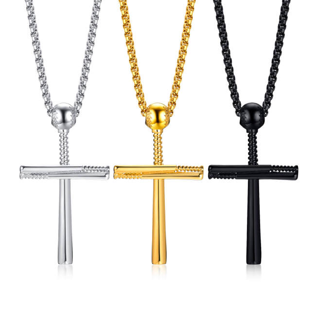 Wholesale Stainless Steel Baseball Urn Cross Pendant