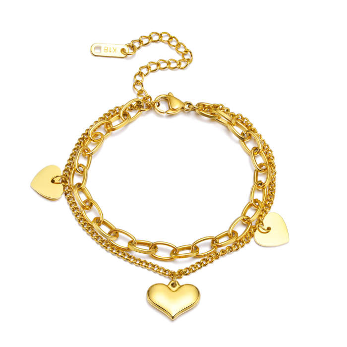 Wholesale Stainless Steel Bracelet with Heart
