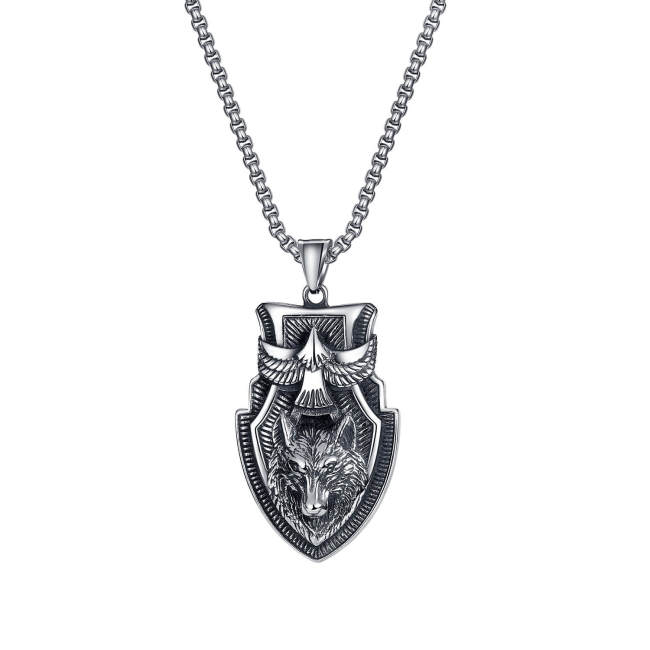 Wholesale Stainless Steel Eagle and Wolf Pendant