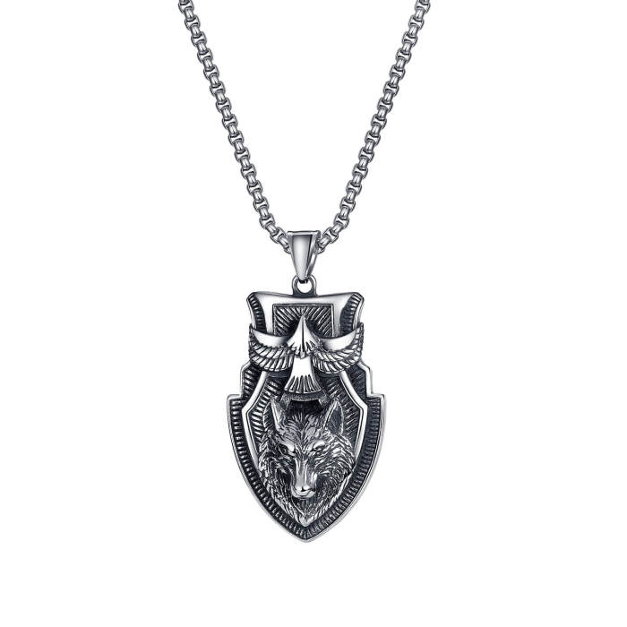 Wholesale Stainless Steel Eagle and Wolf Pendant