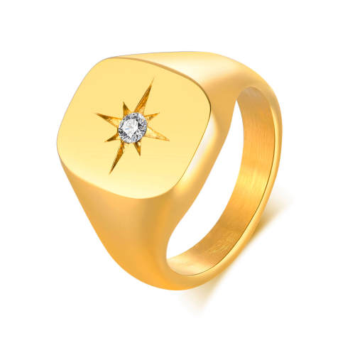 Wholesale Stainless Steel Ring Eight-star
