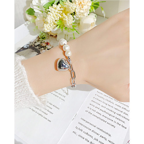 Wholesale Stainless Steel Chain and Pearl Bracelet