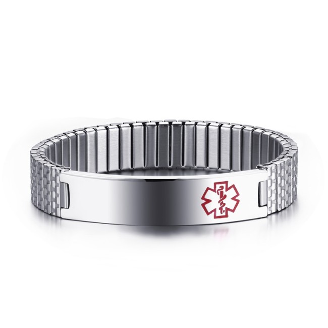wholesale Hot Sell Stainelss Steel Strecth Medical Bracelets