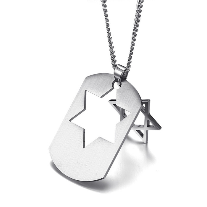 Wholesale Stainless Steel Mens Dog Tag Necklace