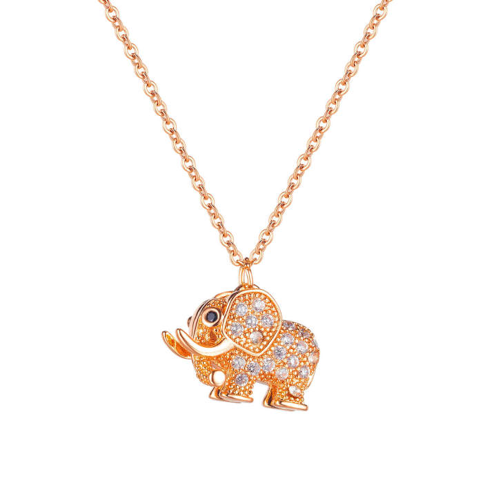 Wholesale Stainless Steel Elephant Necklace