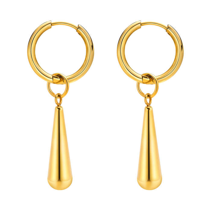 Wholesale Stainless Steel Water Drop Earrings