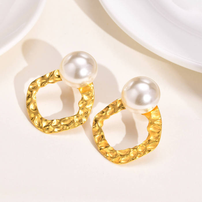 Wholesale Stainless Steel Earring with Pearl