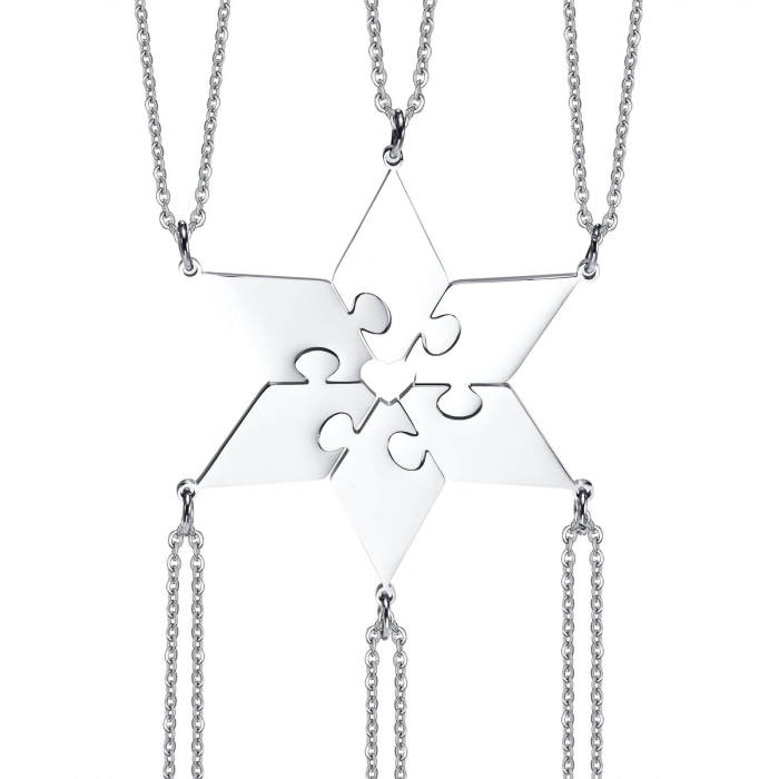 Wholesale Puzzle Stainless Steel Necklace