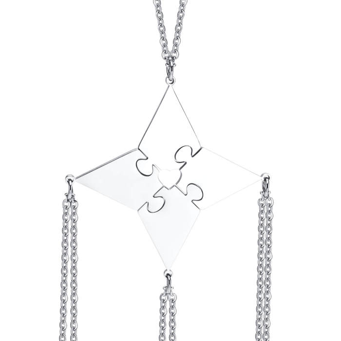 Wholesale Puzzle Stainless Steel Necklace